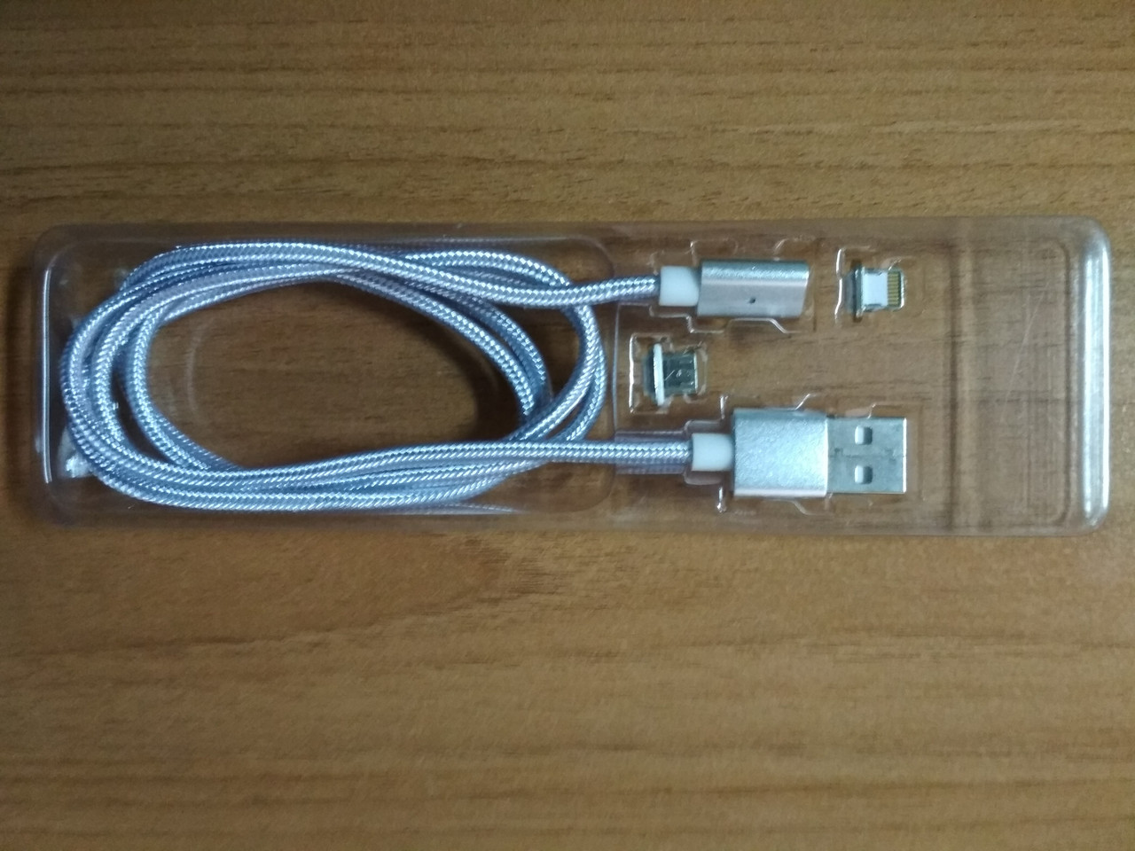 Магнітний кабель 2 в 1 microUSB і Lightning for iPhone 5 6 7, фото 1