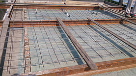 Применение стеклопластиковой арматуры для сооружения каркаса армосетки для плиты перекрытия 1