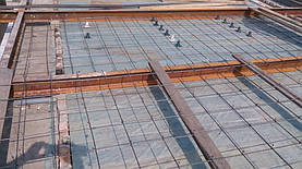 Применение стеклопластиковой арматуры для сооружения каркаса армосетки для плиты перекрытия 2