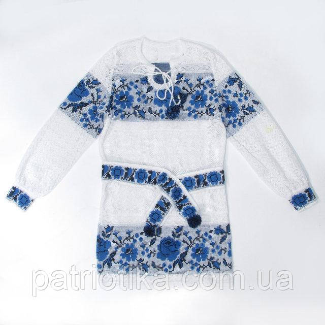 В'язане плаття для дівчинки "Вікторія, троянди ультра" 0828