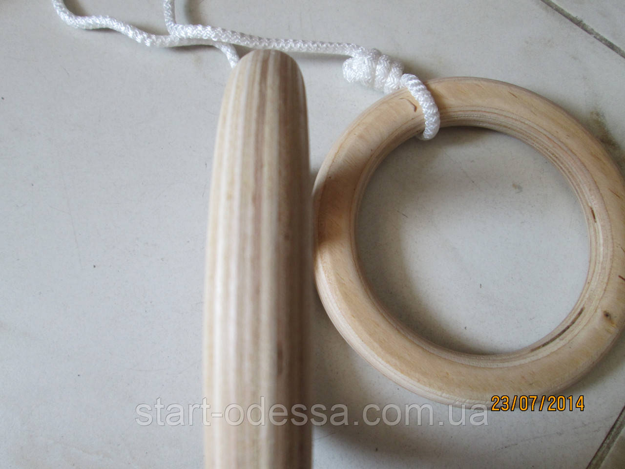 Кольца гимнастические деревянные (детские) диам. 14,5 см. для спортивного уголка - фото 3 - id-p219880685