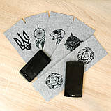 Фетр з принтом ЛЕВ, 10x32 см, корейський жорсткий 2 мм, фото 3