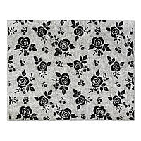 Фетр з принтом ТРОЯНДИ, 33x25 см, китайський жорсткий 2 мм