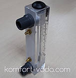 Ротаметр панельного типу Z-300K1, 1/2", 0.5-4.0 л/хв (без регулятора потоку), фото 3