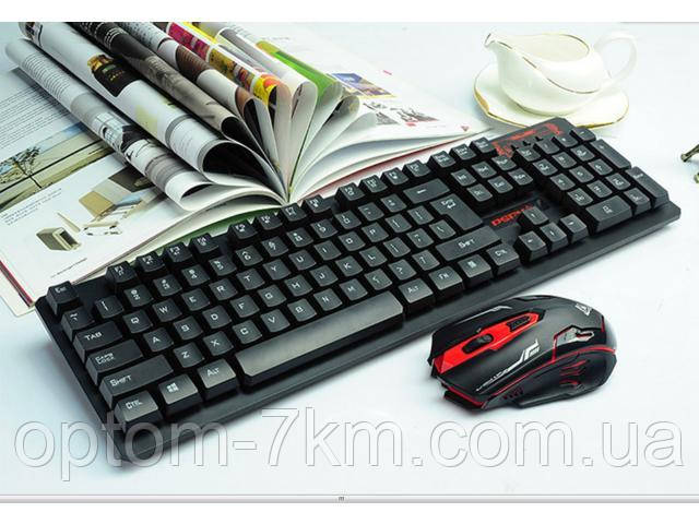 Бездротова комп'ютерна Клавіатура та Миша Keyboard HK6500