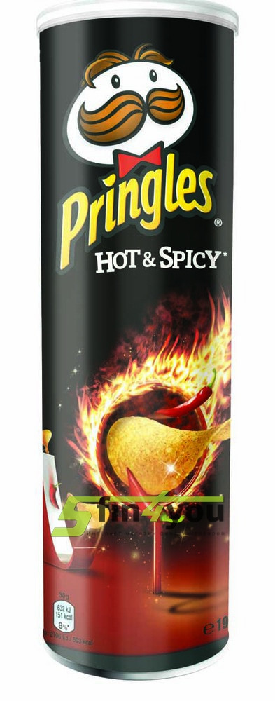 Чипсы Pringles Hot & Spicy,Chilli, 165 - фото 2 - id-p591524593