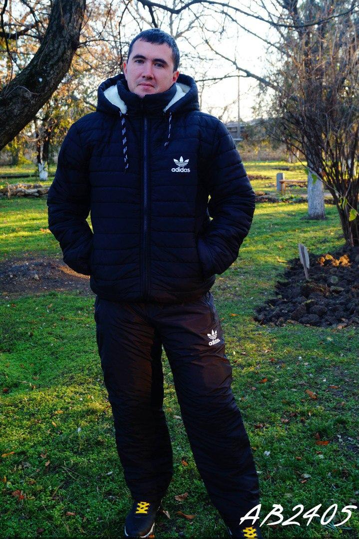 Купить Костюм мужской Addidas ТЕПЛЫЙ ЗИМНИЙ НА ОВЧИНЕ, цена 1840 ...