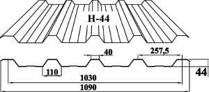 Профнастил Несущий "Н 44 