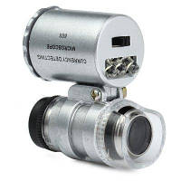 Кишеньковий мікроскоп MG 9882 60X з LED і ультрафіолетової підсвічуванням