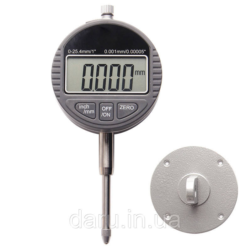 Цифровий індикатор годинникового типу ИЧЦ 0-25,4 мм (0,01 мм) з вушком