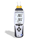 Термометр Flus ET-959 ( TM705 ) з термопарою До ( від -210 до +1100 °C ) і J (від -200 до +1372 °С) -типу, фото 2