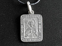 Нательная икона Анатолий Святой мученик Анатолий Никомидийский Металл с серебряным покрытием 3х2х0,2см (05052)