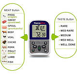 Бездротовий термометр (до 100 м) ThermoPro TP-11 (-9...250 °С) з таймером та 8 режимами для м'яса і риби, фото 3