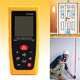 Лазерний далекомір ( лазерна рулетка ) CPTCAM CP-50S (від 0,03 до 50 м) проводить вимірювання V, S, фото 3