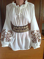 Блузка женская нарядная с длинным рукавом