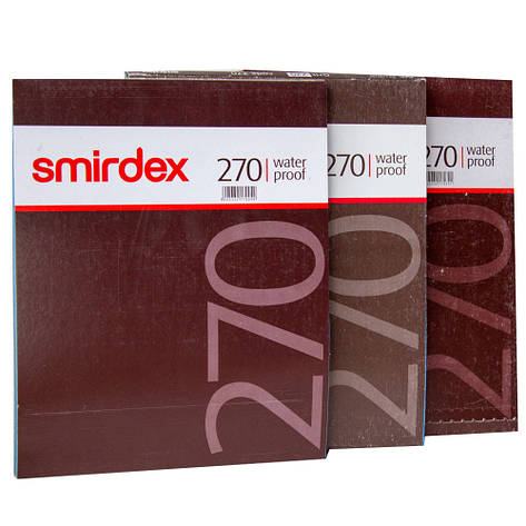 Наждачний папір водостійкий SMIRDEX 230 x 280 мм P600, фото 1