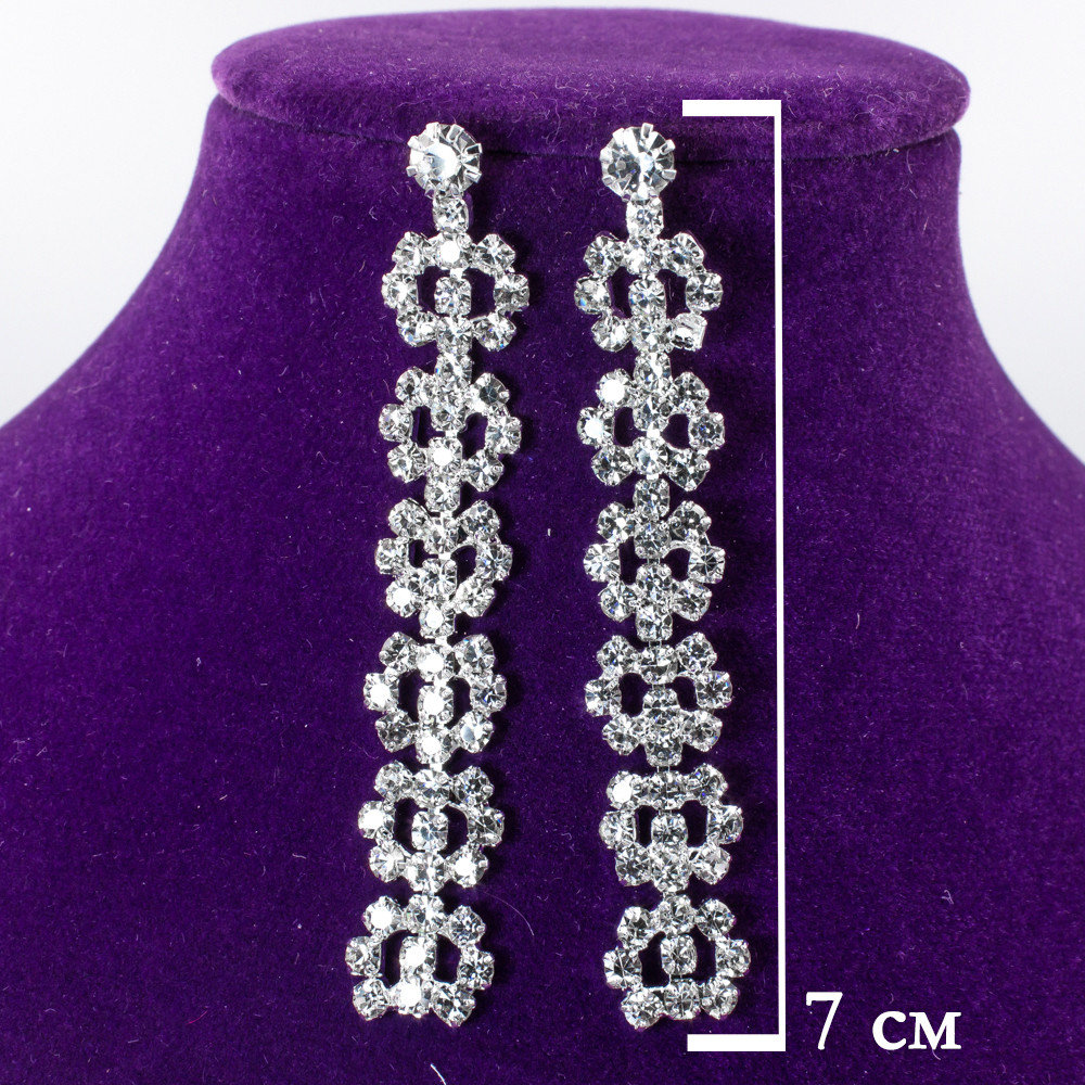 Сережки 6 ажурних кіл, фото 1