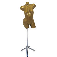 Золотистий жіночий манекен "Венера" на ніжці
