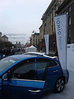 Прапори компанії Hyundai Україна на шоу електротранспорту "EcoDriveShow"