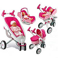 Коляска трансформер 4 в 1 для куклы Maxi Cosi Quinny Smoby 550389