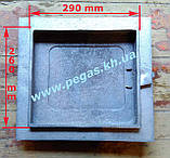 Дверцята чавунна (330х360 мм) грубу, печі, мангал, барбекю, фото 2