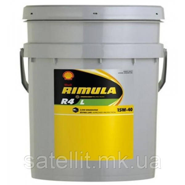 Олива моторна SHELL Rimula R4 X 15W40 20 л, 15W40 CI-4/CH-4
