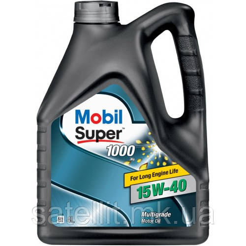 Олива моторна Mobil 15W40 4L Super 1000