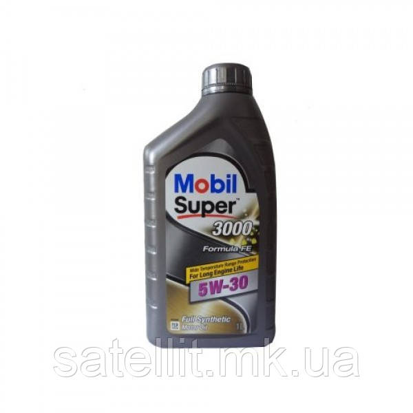 Олива моторна Mobil 5W30 1L (Super 3000) X1 FORMULA-FE