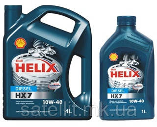 Масло моторное SHELL 10W40 HX7 DIESEL 1L