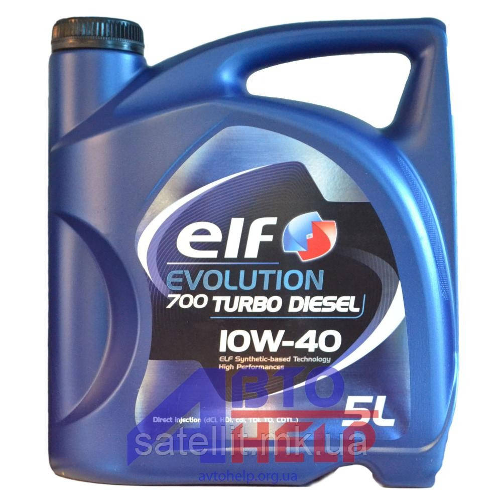 Олива моторна ELF 10W40 EVOLUTION 700 Turbo Diesel (5л), 214121