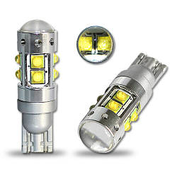 Світлодіодна автолампа T10(w5w)-50W (650Lm) Original CREE LED  + Линза) Ціна зазначена за  одну лампу.
