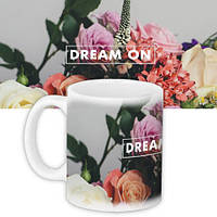 Чашка з принтом Dream on 330 мл (KR_ORG009)
