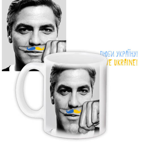 Чашка з принтом Люби Україну! 330 мл (KR_UKR102)