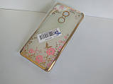 Чохол бампер із золотими стразами та квітами Xiaomi redmi Note 4x, фото 7