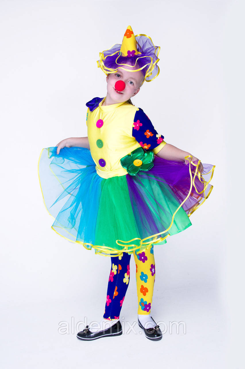 Клоунесса "Інесса" карнавальний костюм для дівчинки