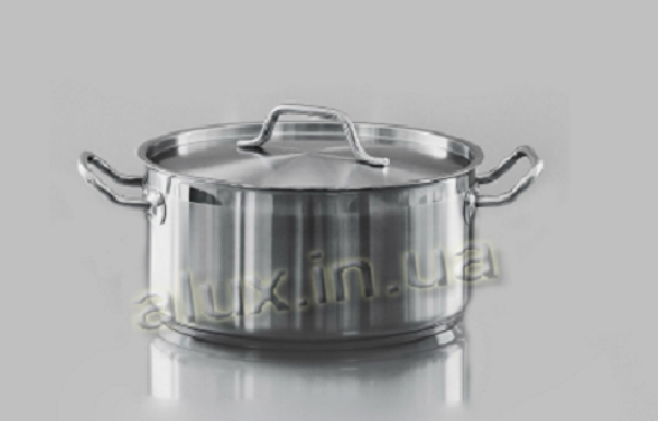 Каструля низька з кришкою d36*h11  12,0л, фото 1