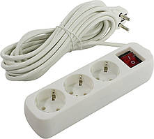 Мережевий подовжувач Defender s350, 3 розетки, 5м
