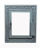 Печові дверцята зі склом Halmat DPK14 (Н1617) (355x325)