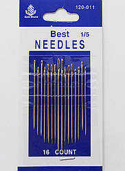 Голки для ручного шиття 1/5 BEST NEEDLES (16 шт.)