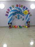 Набір повітряні кулі "Happy birthday" 13 шт. різнобарвні декор, фото 4