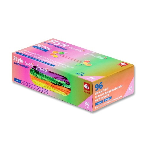 Рукавички нітрилові без пудри TUTTI FRUTTI 48 пар S