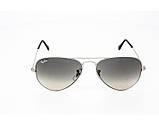 Чоловічі сонцезахисні окуляри в стилі RAY BAN aviator 3025,3026 (003/32) Lux, фото 3