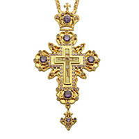 Крест наперсный латунный с цепью аг-2.10.0024ЛП-21ЛП