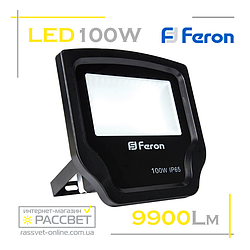 Світлодіодний LED прожектор Feron LL-471 192 LED 100 W з матовим склом 9900 Lm