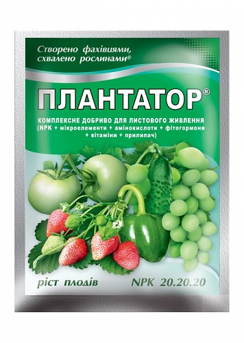 Плантатор Ріст плодів 25 г мінеральне добриво NPK 20.20.20, Кіссон