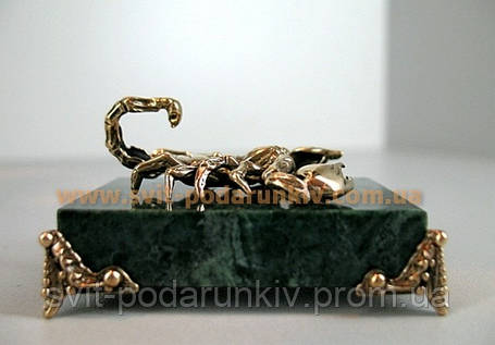 Статуетка бронзовий Скорпіон, ексклюзивний подарунок, фото 2