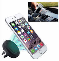Универсальный автомобильный магнитный держатель для мобильных устройств с установкой на воздуховод,черный цвет