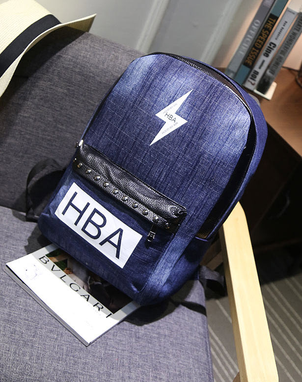 Великий джинсовий рюкзак унісекс  HBA