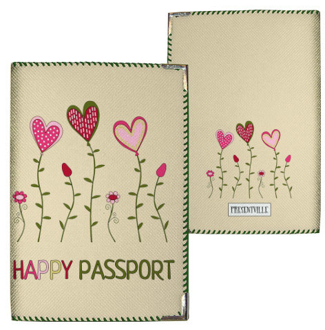 Обкладинка на паспорт Happy (тканина), фото 1