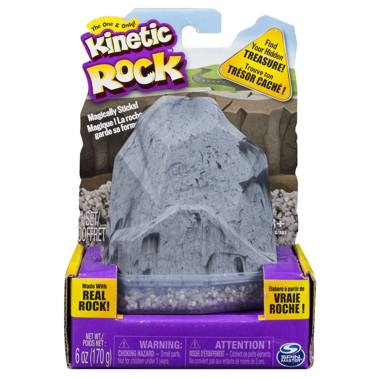 Кінетичний гравій Kinetic Rock Kinetic Sand & Kinetic Rock 11302Gr сірий